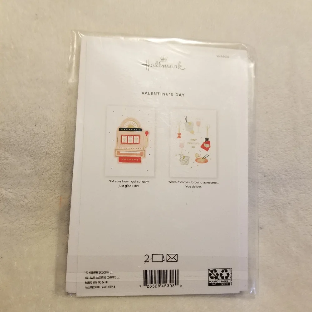 Hallmark New Assorted Valentine's Day Cards Lot of 8 New Different Cards